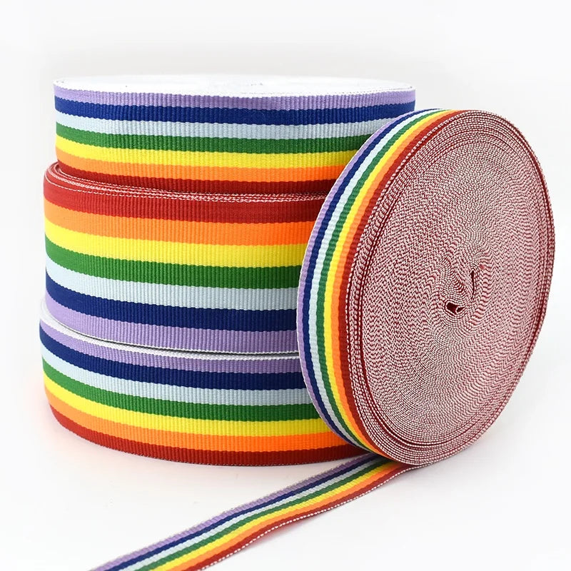 Meetee KY307 38mm Garment Accessories Environmental Friendly and Durable Webbing Multi-gauge Intercolor Encryption Plain Ribbon