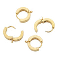 Huggie Hoop Earrings Hooks Clips DIY Jewelry Punk Hiphop Making Supplies Accessories Ear Post Components