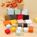 Custom Logo Colorful Cardboard Jewelry Gift Necklace Lid and Base Paper Packing Box With Black Foam Insert Jewelry Box