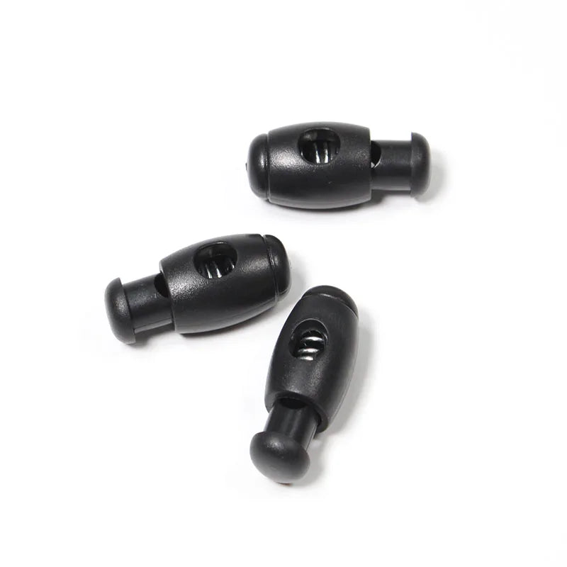 Durable ABS Plastic Cord Lock Toggle End Stopper Button for Drawstring Backpack Hoodie Outdoor Garment DIY Accessories
