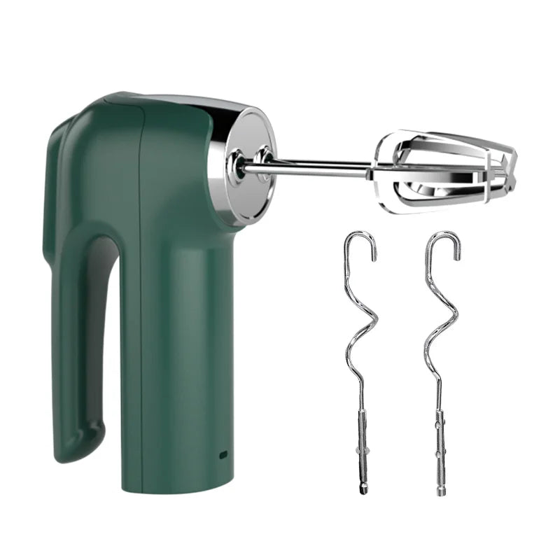 3 Speeds Automatic Electric Dough Mixer Portable Hand Mixer Rechargeable Kitchen Egg Beater