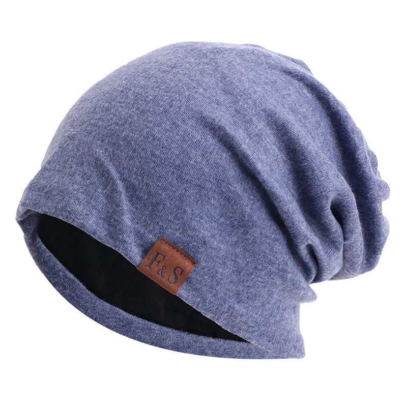 Jersey Slouch Beanie for Men Women Summer Winter Long and Oversized Skull Cap