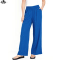 Wholesale Fashion Linen Pants Women's Clothing Plus Size Wide Leg Pants