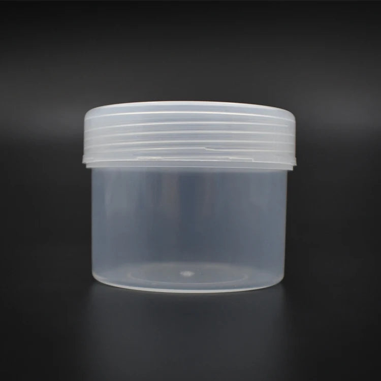 Factory Outlet Inventory 6oz 200ml Nature Color PP Slime Containers Jars With Caps for Slime Jars Containers