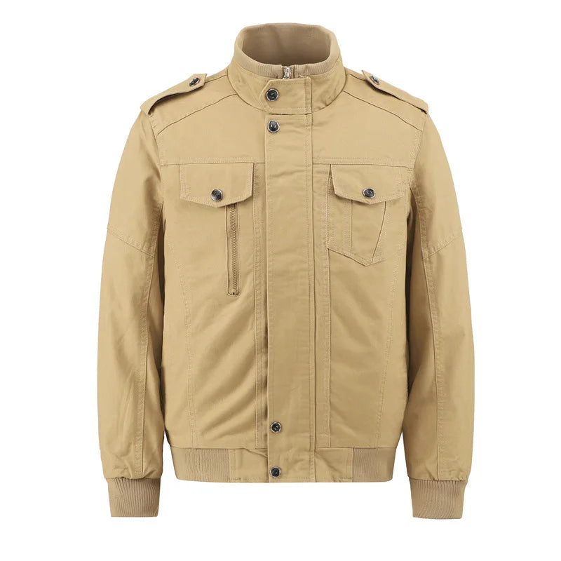 Thickening Oversize Warm Flight Suit Style Track Jacket Men Bomber Jacket Coat Men's Full Winter Cotton Coats