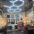 Custom Made Ambient Car Wholesale Supermarket Barbershops Hexagon Pendant Lighting Garagen Leuchte