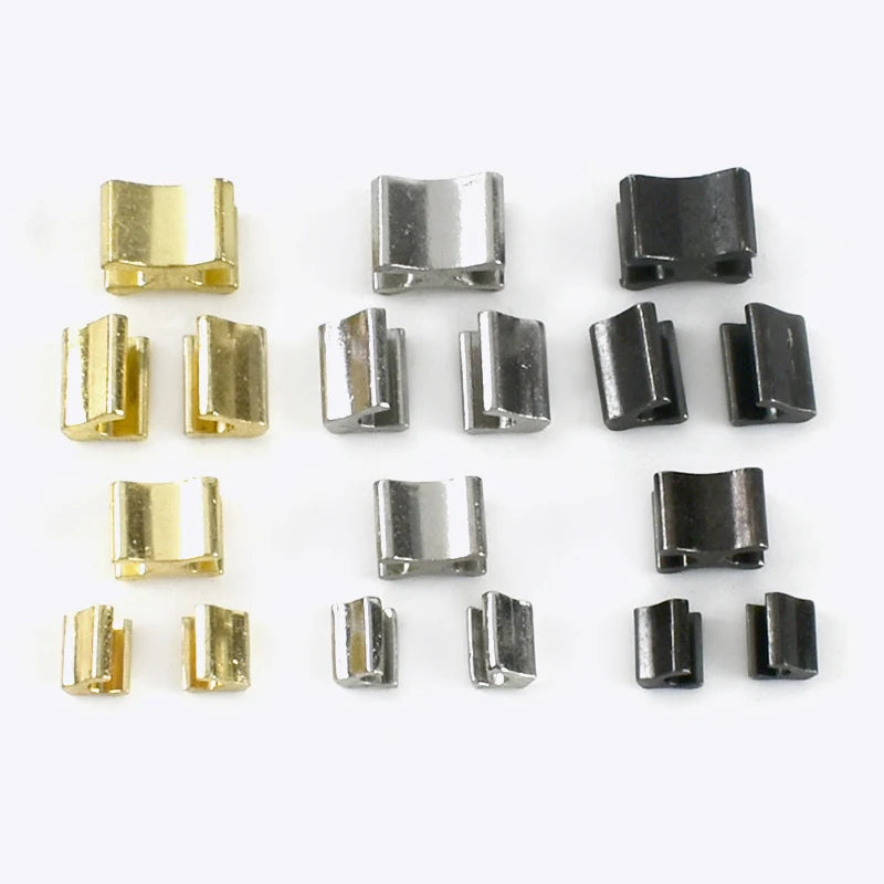 Meetee ZA120 3# 5# 8# 10# Zipper Stopper Closed End Zip U Shape Plug for Zipper Head Top Tail Bottom Stop End Repair Accessories
