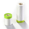 Free Sample LOW MOQ Car Protection Usage Disposable HDPE Plastic Pre Taped Masking Film Tape for Car Painting