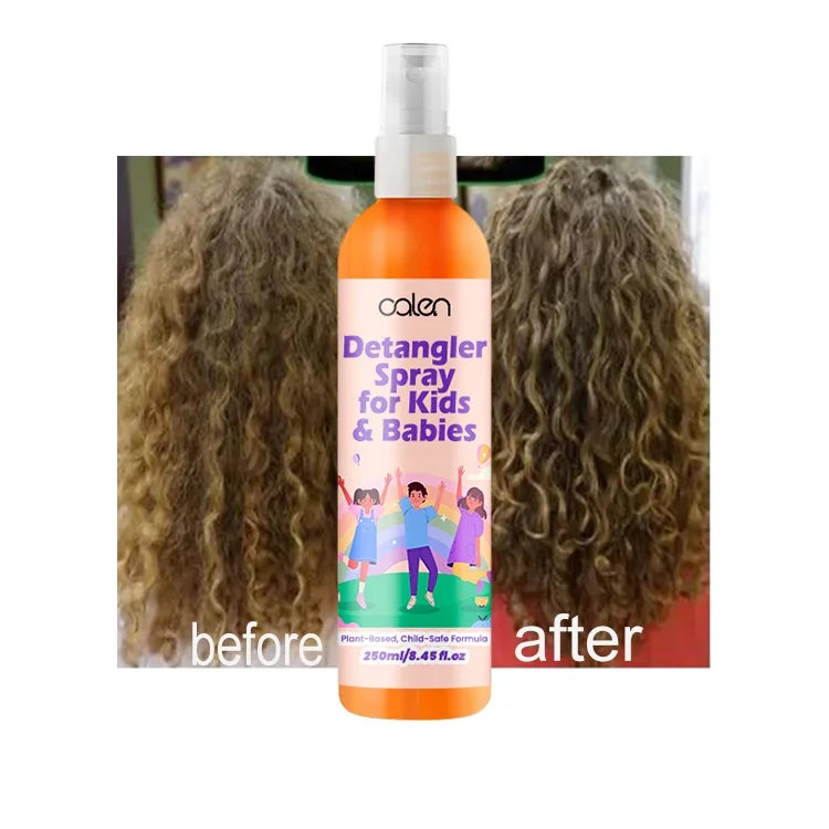 Luxfume Private Label 250ML Anti-Frizz Moisturizing Shining Sulfate-Free and Paraben Free Kid Mist Spray Detangler