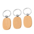 Custom logo Keychain Key Chain Laser Engraving Blank Wood Keychain