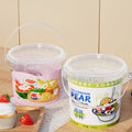 Wholesale Airtight Plastic Bucket round Empty with Handles Recyclable Food Packaging Bucket