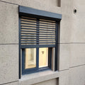 Insulated Outdoor Aluminum Alloy Vertical Window with Plantation Shutter Soundproof and Automatic Roller Shutters