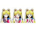 Cute Anime Girl 3D Motion Decals Stickers S-moon Cat 3D Car Waterproof Manga Decor for Laptop Room Funny Sticker