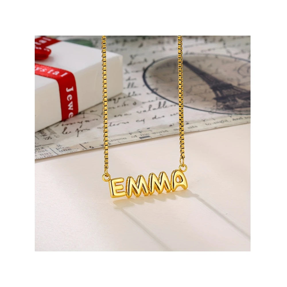 New Creative English Letter Personality Simple Everything Matching Necklace Niche Design High Sense Accessories Stainless Steel