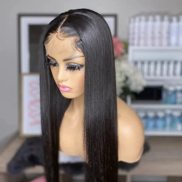 18-30 Inch Straight Lace Front Wig Natural Hairline Wigs for Black Women Glueless Brazilian Human Hair Wigs Ready to Ship