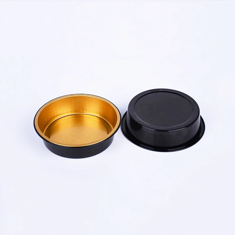 Hot Disposable Food Packaging 250ml Round Aluminium Foil Containers/Pan/Tray/Box Supplier With Lid
