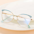 91264 Color Optical New Fashion Eye Metal Anti Blue Light Blocking Glasses Trendy Optical Glasses Eyeframe Frames 2026