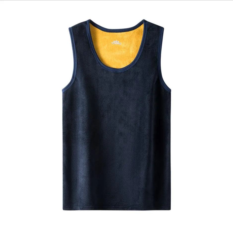 Winter Men Thermal Shirt Underwear Breathable Vest Sleeveless Velvet Soft Tank-Tops Warm Fitness Thick Male Undershirt