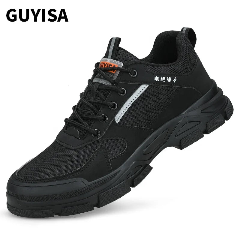 GUYISA 10KV Insulated Industrial Safety Work Shoes Summer Winter Autumn Factory Appropriate Welder Safety Shoes