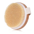 Good Quality Natural Soft Pure Boar Bristles Round Bamboo Bath Brush Without Handle