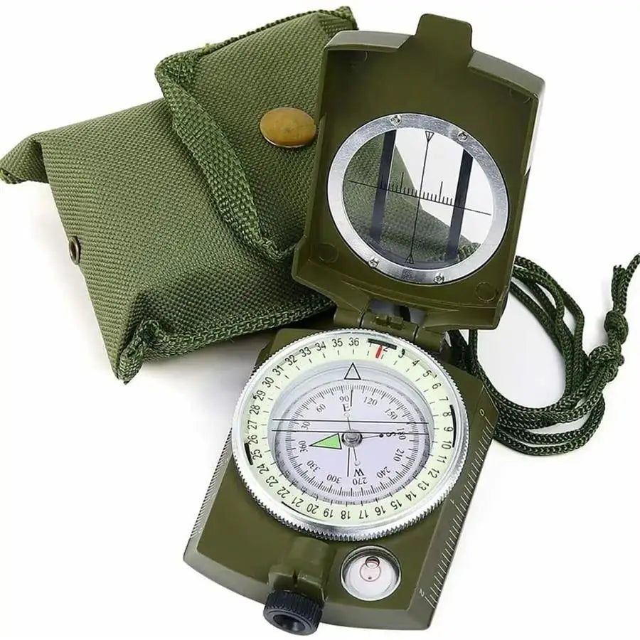 KongBo Outdoor Multifunctional Zinc Alloy Compass With Map Measurer Distance Calculator