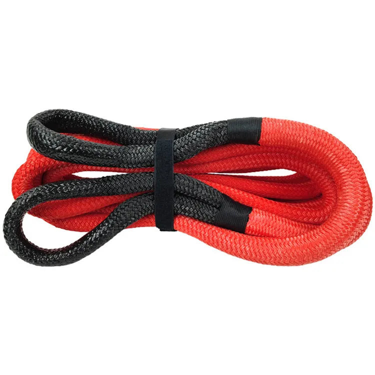 Reflective Kinetic Recovery Tow Rope Heavy Duty Nylon Double Braided with Soft Shackle