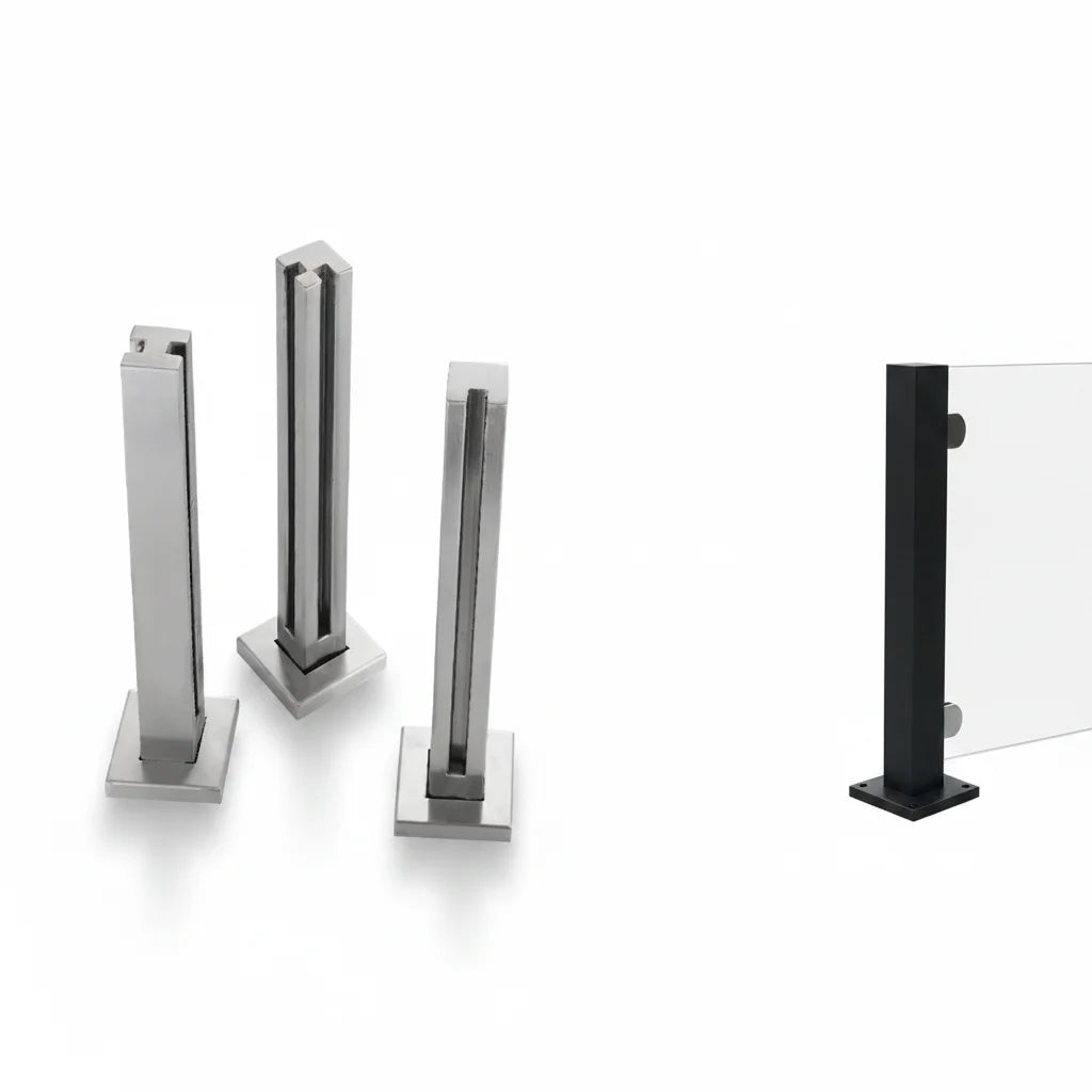 Modern Glass Handrails Balcony Porch Railings Balustrades Handrails Glass Accessories Handrails Glass