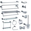 Wall Mounted Bathroom Accessory Set Modern Stainless Steel Holder for Toilet Paper and Brush Hotel Accessory Essentials