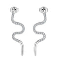 YH JEWELLERY Custom Factory Wholesale Trendy Jewelry 2025 Sterling Silver 925 Snake Earrings Stud
