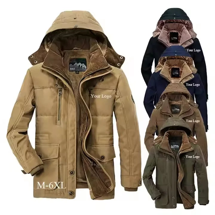 Men's Corduroy Jackets Sherpa Lined Winter Coats Thermal Warm Fleece Jacket Casual Lapel Trucker Work Cargo Jackets for Men