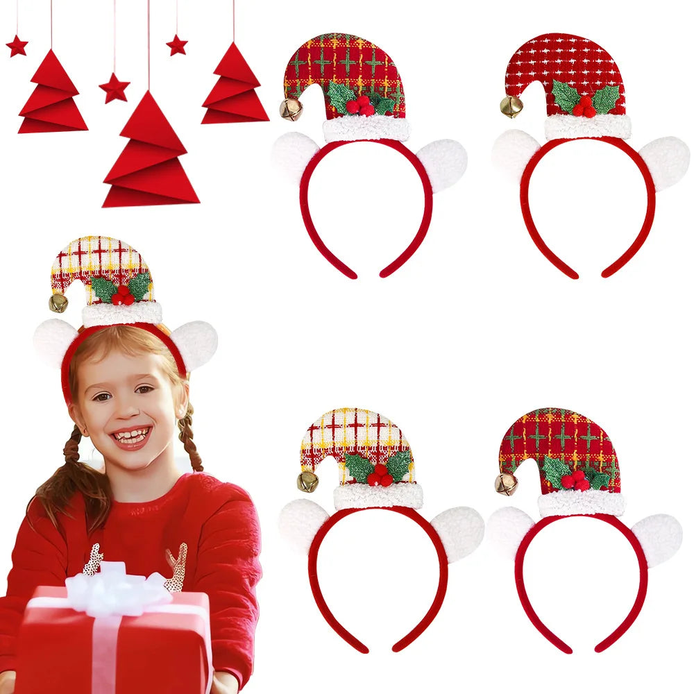 New Christmas Design of Santa Headband Buckle Children Adult Santa Party Decoration Christmas Hat Headband Supplies