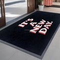 Custom Rubber Noise Absorption Mat Rubber Flooring Mat with Welcome logo Digitally Printed Non-slip Personalized Door Mats