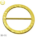 Women's Fashion Gold-Plated Metal O Ring Buckle Decorative Hardware for Luggage Handles and Handbags for Belts