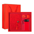 Custom Business Gift Set 4-in-1 A5 Notebook with Logo USB Cable Earbuds Power Bank-Stock