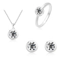 Plating Jewelry Women Jewelry Set Fashion Gift Rings Party Western Rhinestone Jewelry