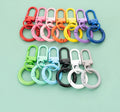 Colorful Keychain O Ring Cute Candy Keyring Swivel Spring Buckle Lobster Clasp Key Hook Chain for Bag Jewelry Making Accessories