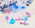 Hot Selling DIY Crystal Drop Glue Multiple Pendant Earring Molds Trojan Cat Bow Flower Ear Jewelry Silicone Mold