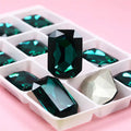 Dongzhou Octagon Glass Rhinestones 27*18mm K9 Crystal Fancy Stone Wholesale Crystal Beads for Jewelry Making Diy Accessories