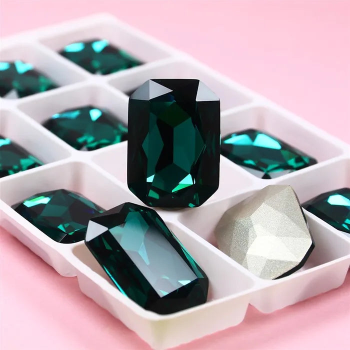 Dongzhou Octagon Glass Rhinestones 27*18mm K9 Crystal Fancy Stone Wholesale Crystal Beads for Jewelry Making Diy Accessories