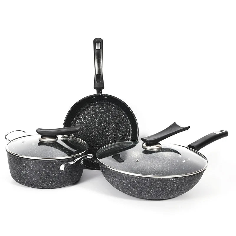 High Capacity Wholesale Affordable New Multifunction Adjustable Control Non Stick Kitchen Cookware Set
