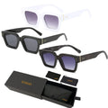 Black Marble Designer Sunglasses for Men Retro Custom logo Mens Vintage square Rectangle Eyewear Luxury Custom Logo Shades