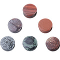 Set of 10 Organic Flesh Tunnels Snowflake Stone Hematite Ear Plugs and Ear Gauges Body Jewelry for Wedding Occasions