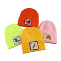 OEM Fashion Plain Beanies With Custom Embroidery Animal logo Acrylic Gorras Winter Beanie Hat