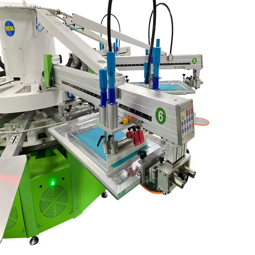 8 Color 18 Station Automatic Screen Printing Machine for Custom Screen Print T-shirt Cotton