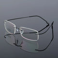 Fashion Titanium Alloy Ultralight Metal Rimless Eye Glasses Spectacle Frames Prescription Optical Eyeglasses Frames Women Men
