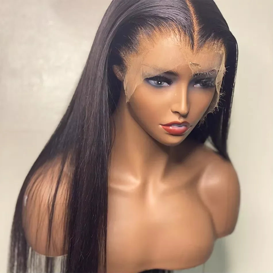 Hot Selling Brazilian Remy Human Hair Swiss Lace Frontal Wig Virgin Hair Vendors Wholesale Silky Straight Wave Human Hair Wig