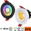 Benory 24V Loxone PWM Dimmable RGBCCT Ceiling Spot KNX GVS Dali Dt8 DMX512 Casambi Tuya Zigbee Dimmer RGBW Smart LED Downlights