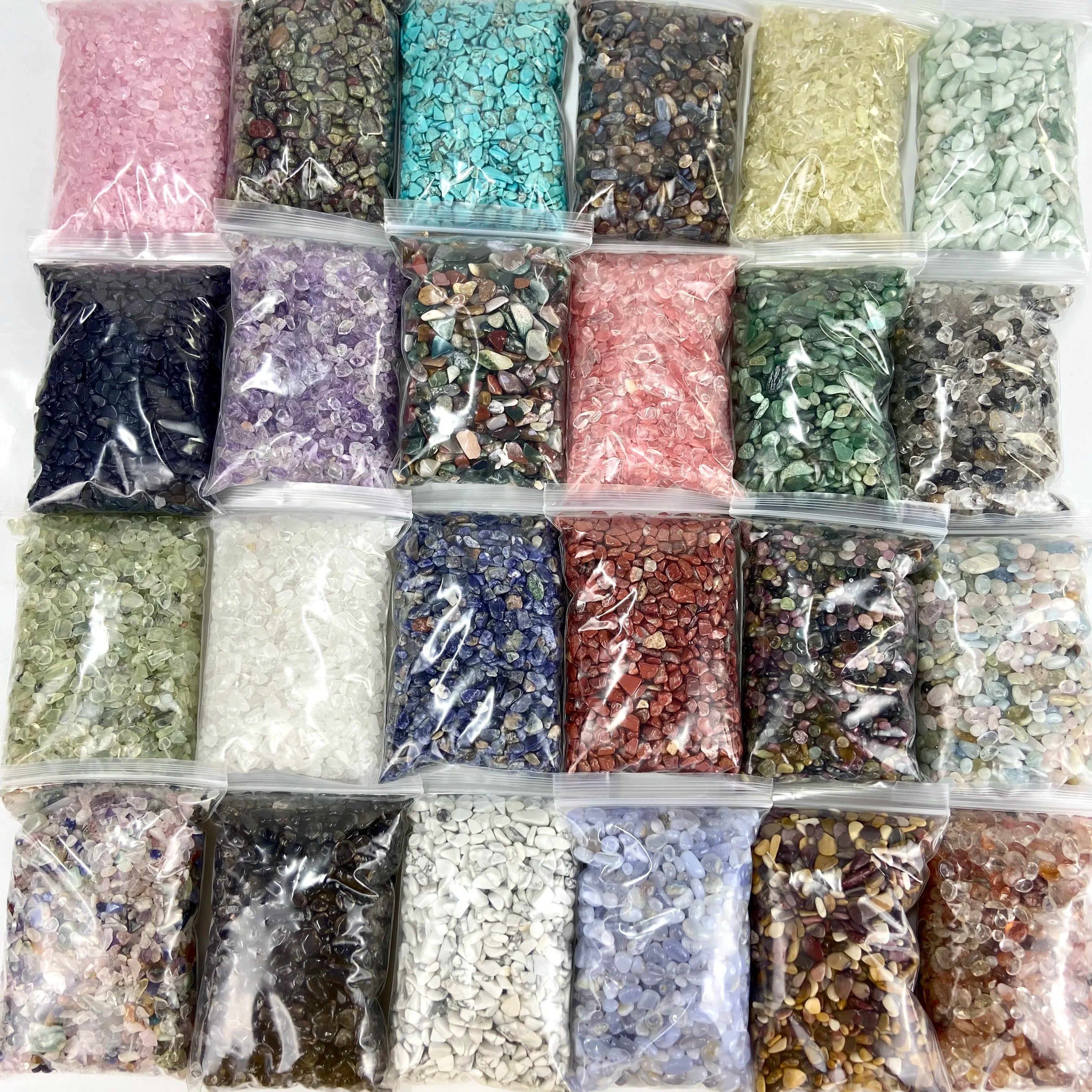 Wholesale Natural Tumbled Stone Demagnetized Stone Gravels Crystal Crafts Chips for Room Decoration