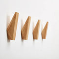 Towels Hat Bag Rustic Rubber Wood Coat Rack Wall Mounted Dot Hooks Backpack Wooden Wall Triangle Hook Hanger