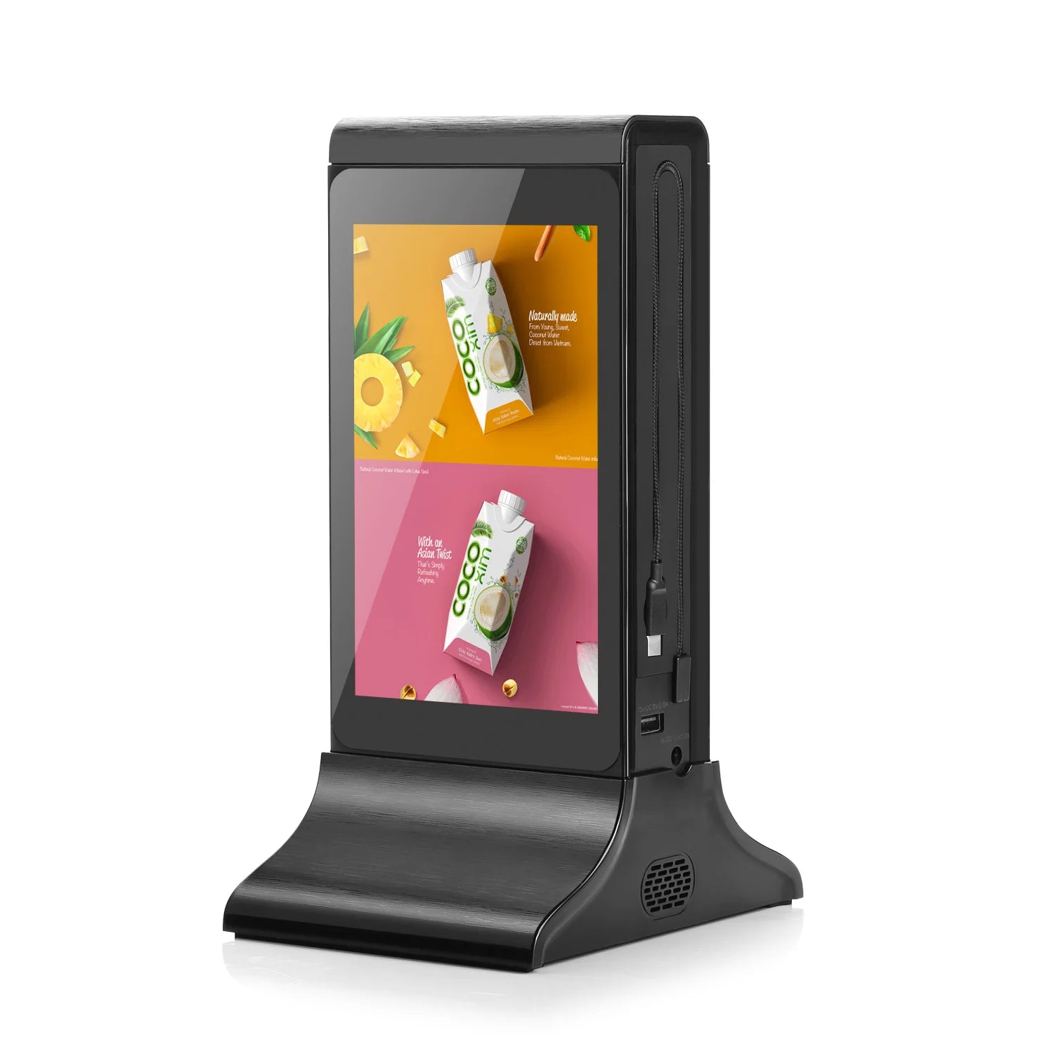 Hot-sale Table Top Double 7 Inch Android WiFi Touch Screen  Advertising Digital Signage Kiosks Table Advertising Display Player